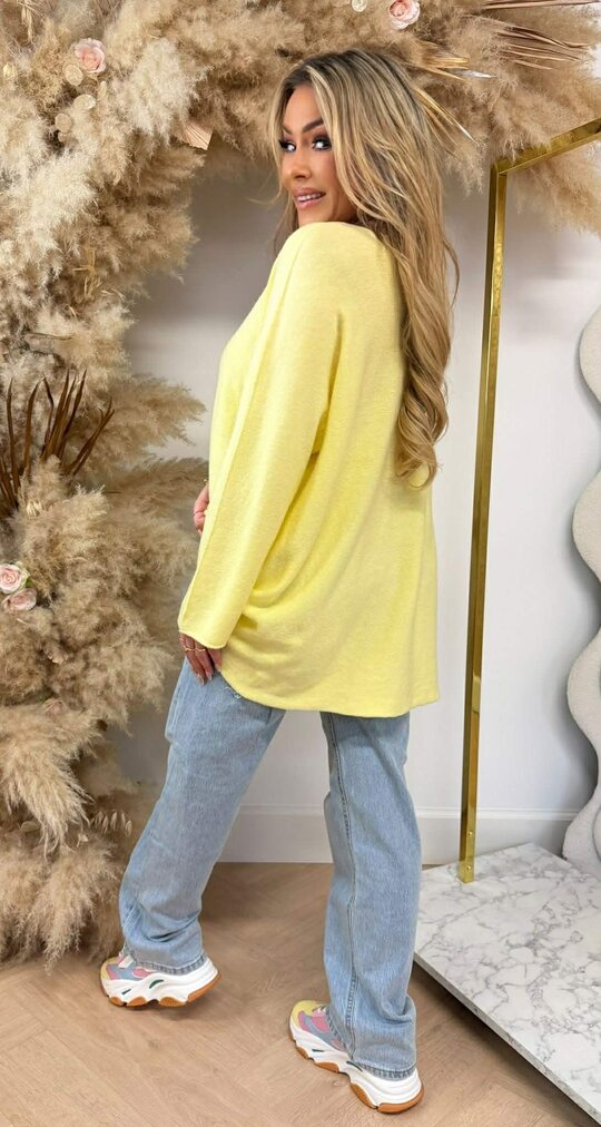 KIMMY SOFT LONG TOP YELLOW