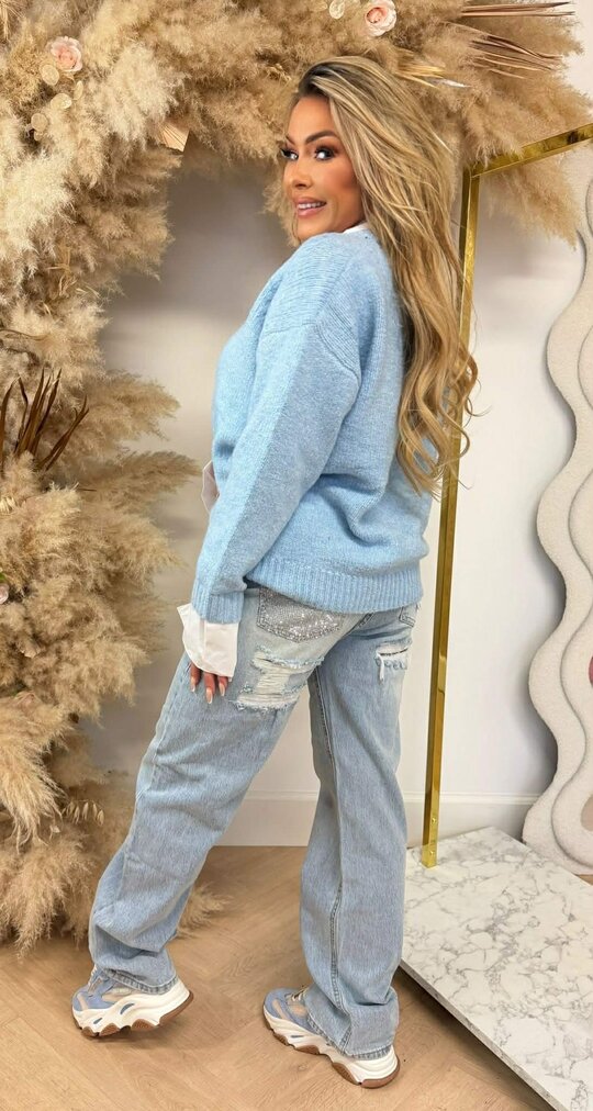 KRAAG V SWEAT 1317 ICEBLUE