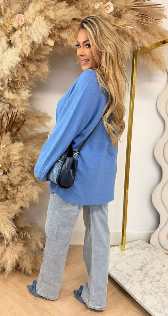 KIMMY SOFT LONG TOP BLUE KIMMY SOFT LONG TOP BLUE