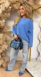 KIMMY SOFT LONG TOP BLUE KIMMY SOFT LONG TOP BLUE