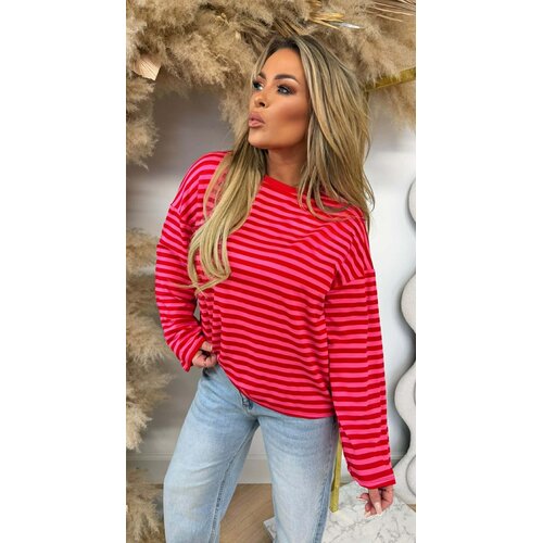 STRIPE LONGSLEEVE TEE RED STRIPE LONGSLEEVE TEE RED