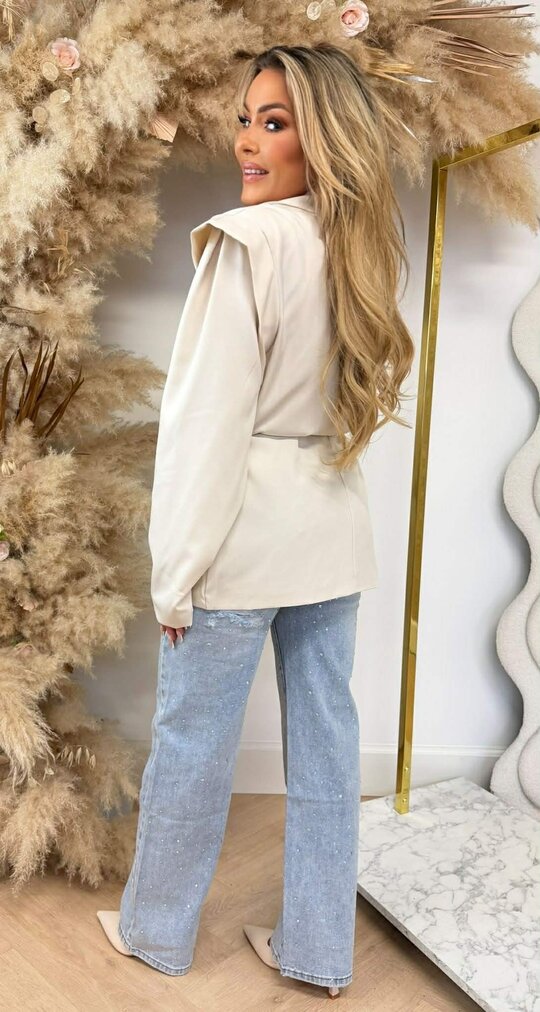 POCKET LUS BLAZER LIGHTBEIGE POCKET LUS BLAZER LIGHTBEIGE