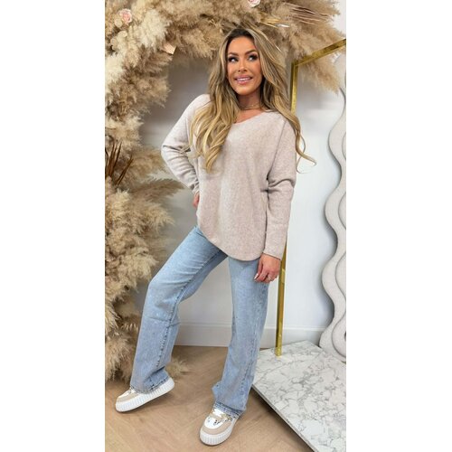 MINDY SOFT V TOP BEIGE MINDY SOFT V TOP BEIGE