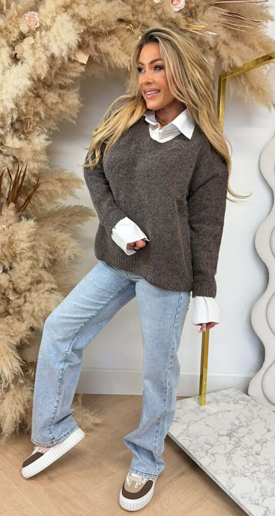 KRAAG V SWEAT 1317 TAUPE