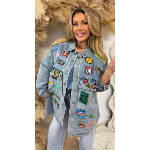 EMBLEEM DENIM JACKET 6055 DENIMBLUE