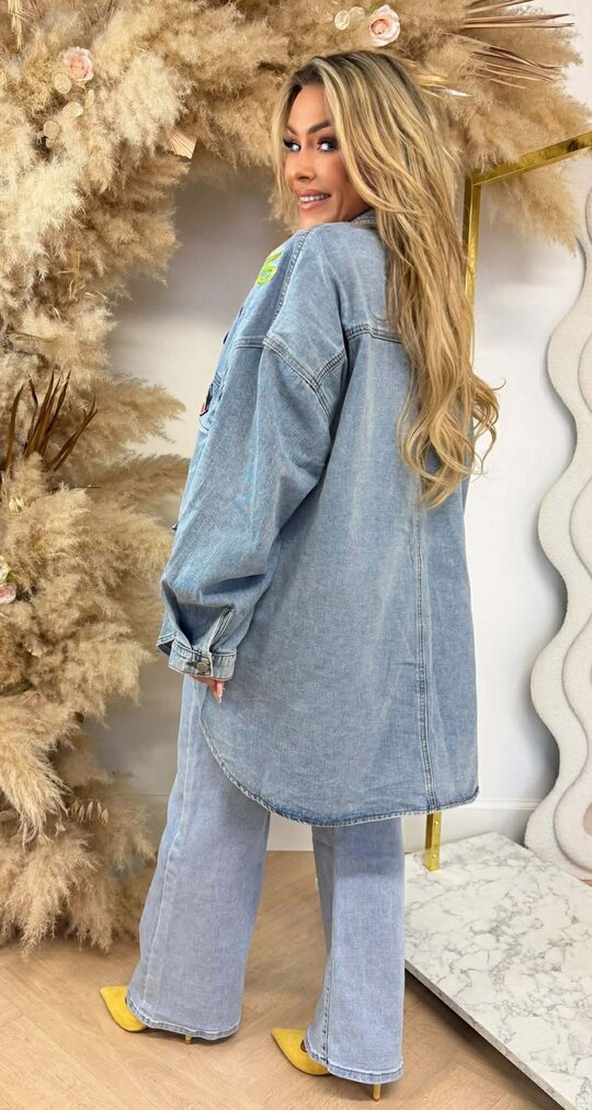 EMBLEEM DENIM JACKET 6055 DENIMBLUE EMBLEEM DENIM JACKET 6055 DENIMBLUE