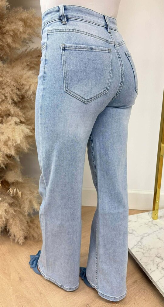 FLARED FULL LENGTH JEANS 339-11 DENIMBLUE FLARED FULL LENGTH JEANS 339-11 DENIMBLUE
