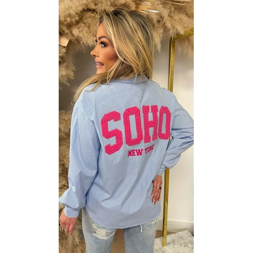 SOHO STRIPE BLOUSE BLUE