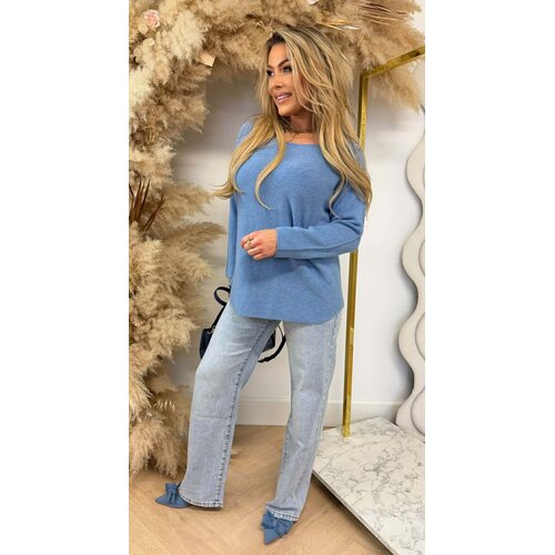 ROUND NECK TOP DENIMBLUE ROUND NECK TOP DENIMBLUE