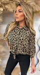MIRANDA KNOOP BLOUSE LEOPARD MIRANDA KNOOP BLOUSE LEOPARD