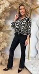 MIRANDA KNOOP BLOUSE ZEBRA MIRANDA KNOOP BLOUSE ZEBRA