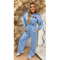 H BELT LOGO SET BLUE