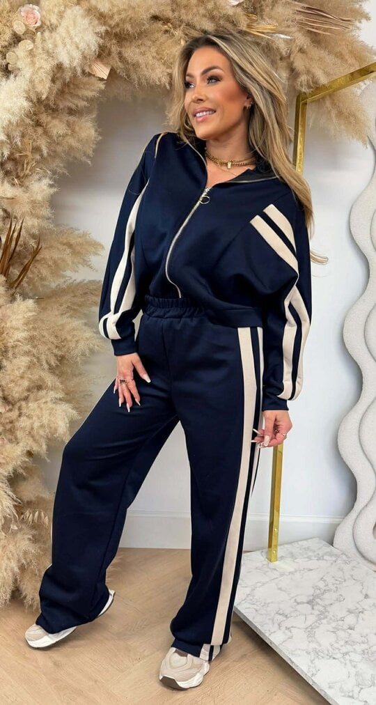 ELIN STRIPE SET NAVY
