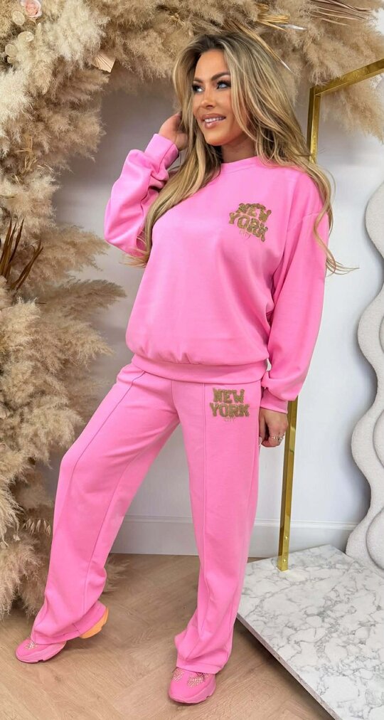 CITY NEW YORK SET PINK