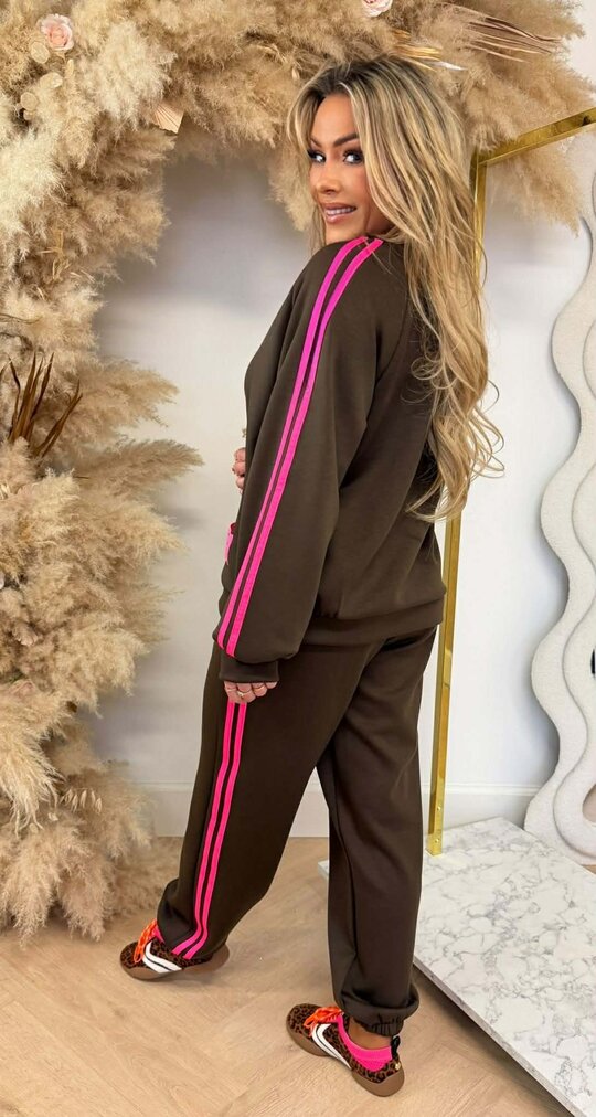 FASHIONISTA STRIPE SET CHOCO