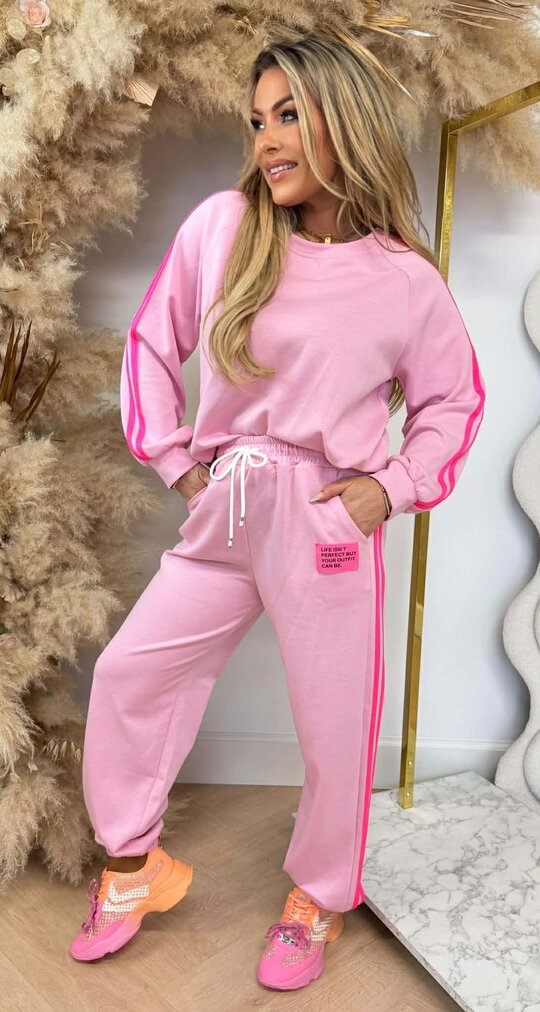 FASHIONISTA STRIPE SET LIGHTPINK