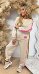 FASHIONISTA STRIPE SET BEIGE