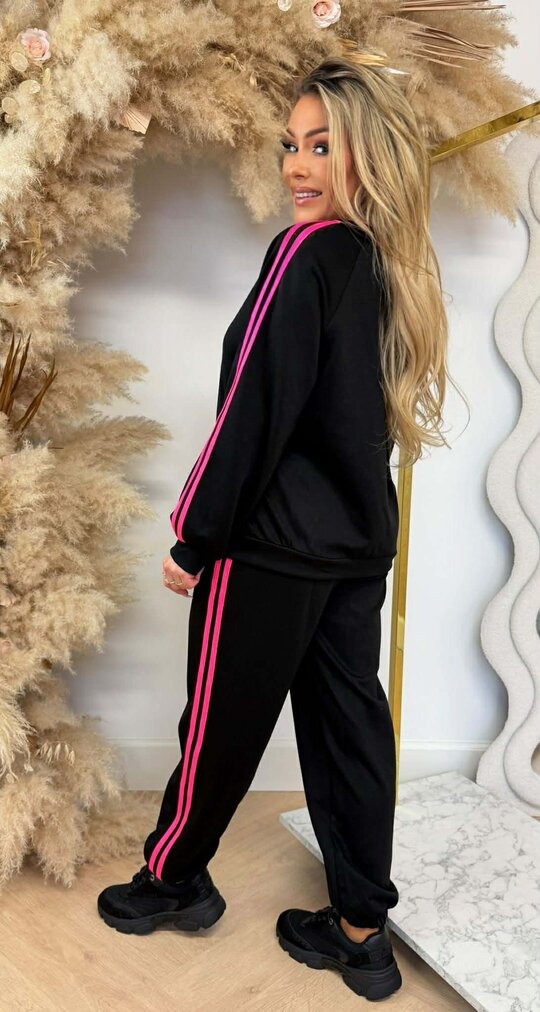 FASHIONISTA STRIPE SET BLACK