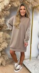 DESIGN LOVE LONG SWEAT TAUPE