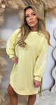 DESIGN LOVE LONG SWEAT YELLOW