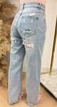 GLITTER POCKET PINK JEANS DENIMBLUE