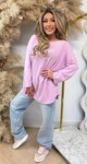 KIMMY SOFT LONG TOP PINK