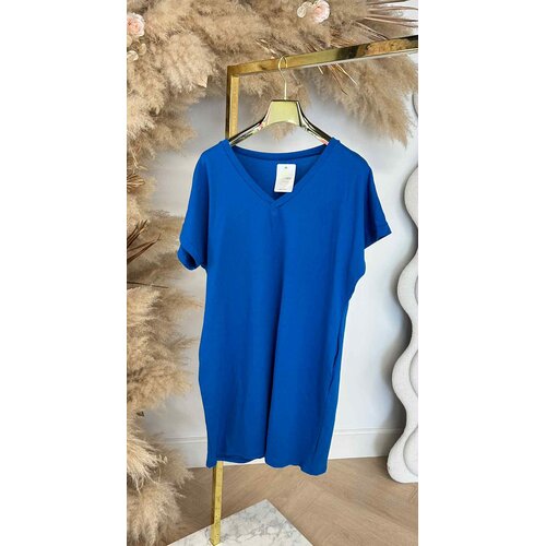 V NECK DRESS KINGSBLUE