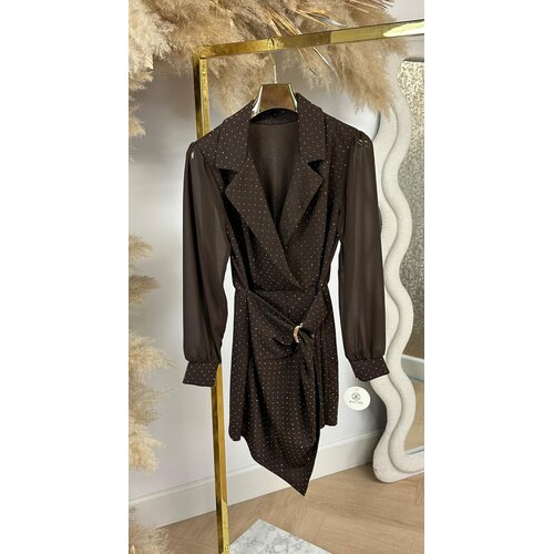 GLITTER OMSLAG PLAYSUIT CHOCO