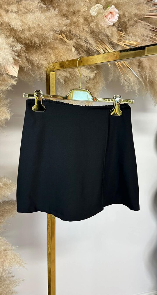 OVERSLAG SKORT BLACK