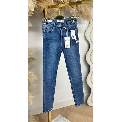 HIGH WAIST PUSH UP SKINNY JEANS 5321-6 DENIMBLUE