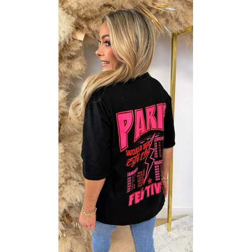 PARIS FESTIVAL T SHIRT 2665 BLACK