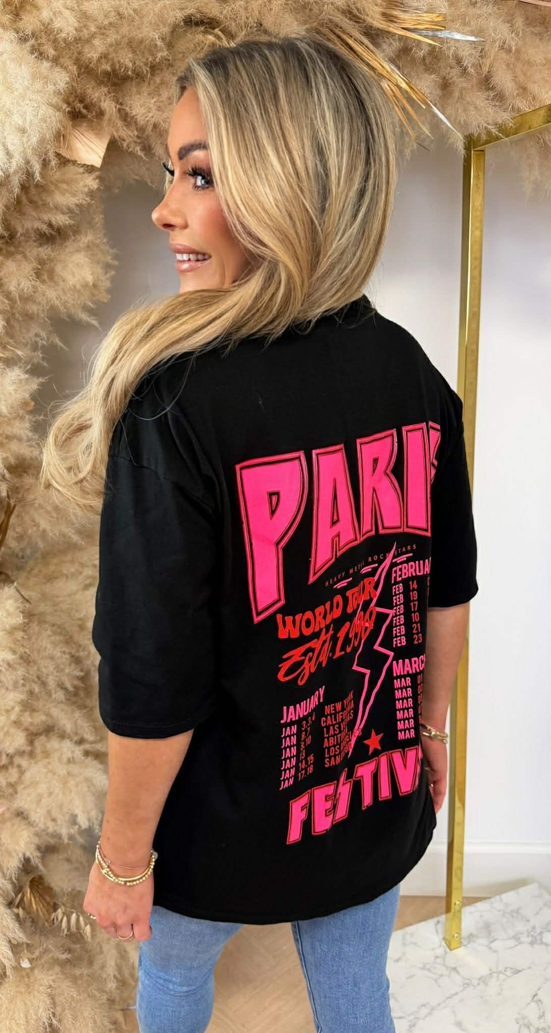 PARIS FESTIVAL T SHIRT 2665 BLACK