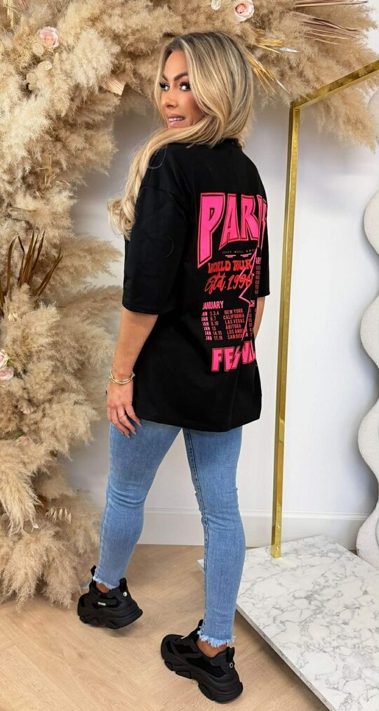 PARIS FESTIVAL T SHIRT 2665 BLACK