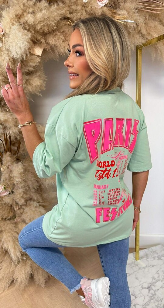 PARIS FESTIVAL T SHIRT 2665 MINT