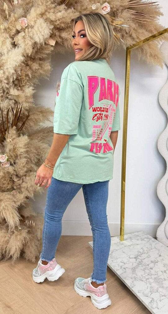 PARIS FESTIVAL T SHIRT 2665 MINT