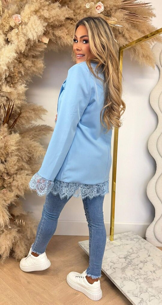 LARA LACE BLAZER LIGHTBLUE