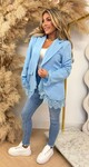 LARA LACE BLAZER LIGHTBLUE