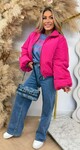 OVERSIZED PUFFER BOMBERJACKET PINK