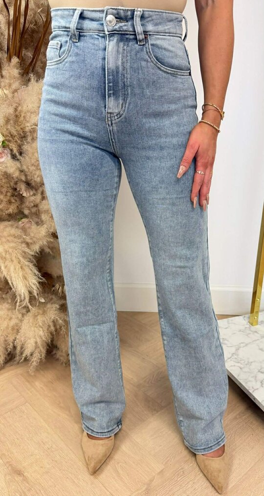 WIDE LEG GLITTER POCKET JEANS 3015 DENIMBLUE