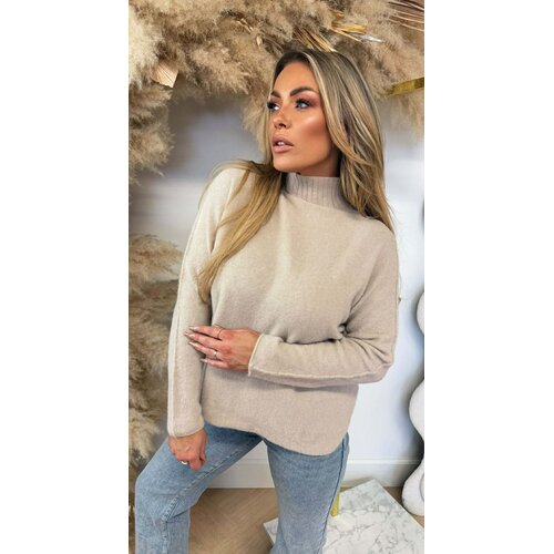 TURTLE NECK SWEAT BEIGE