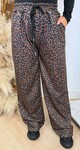 LEOPARD STRIPE PANTS ICEBLUE
