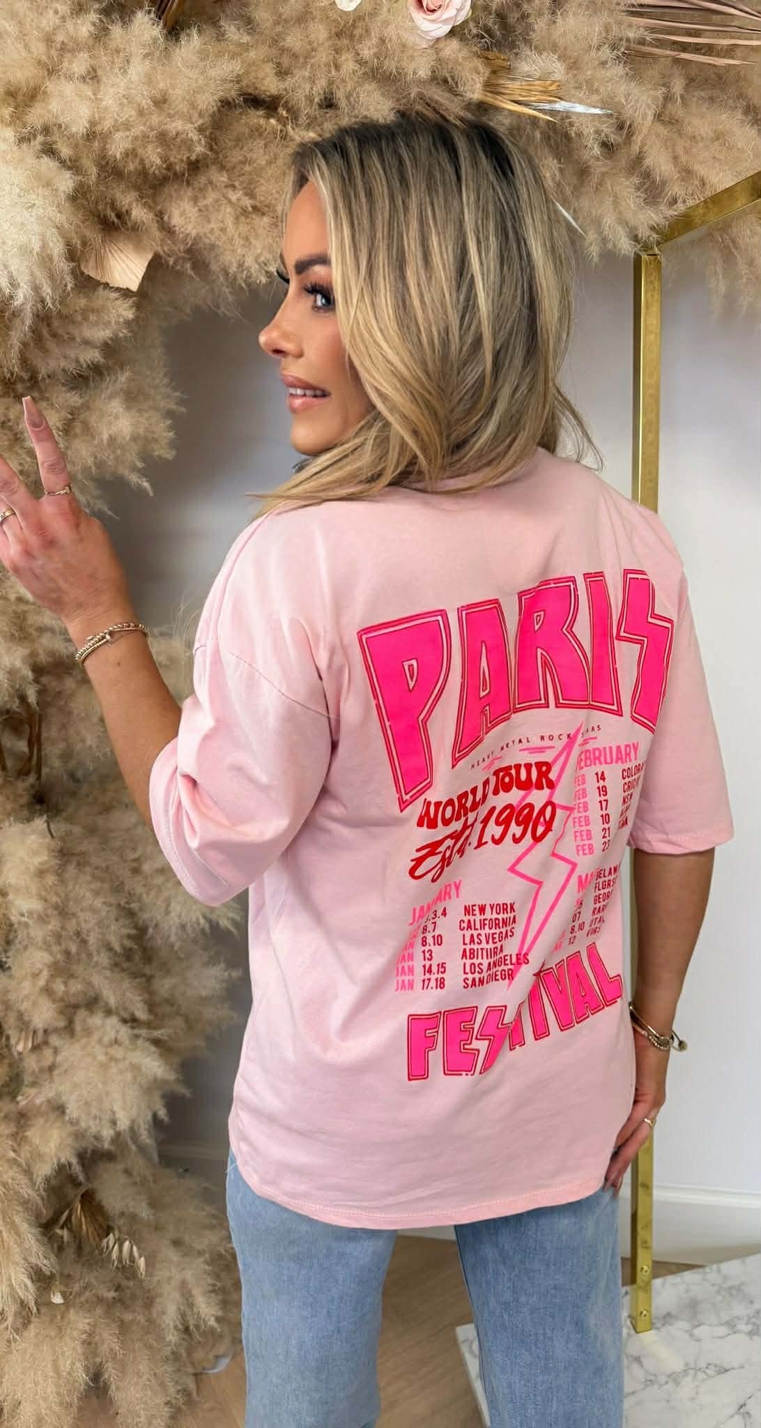 PARIS FESTIVAL T SHIRT 2665 PINK