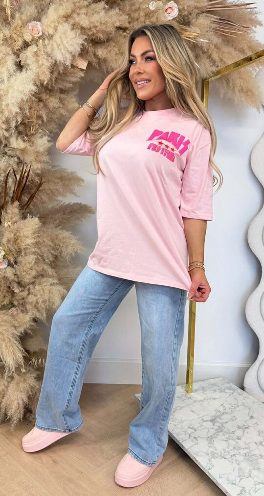 PARIS FESTIVAL T SHIRT 2665 PINK