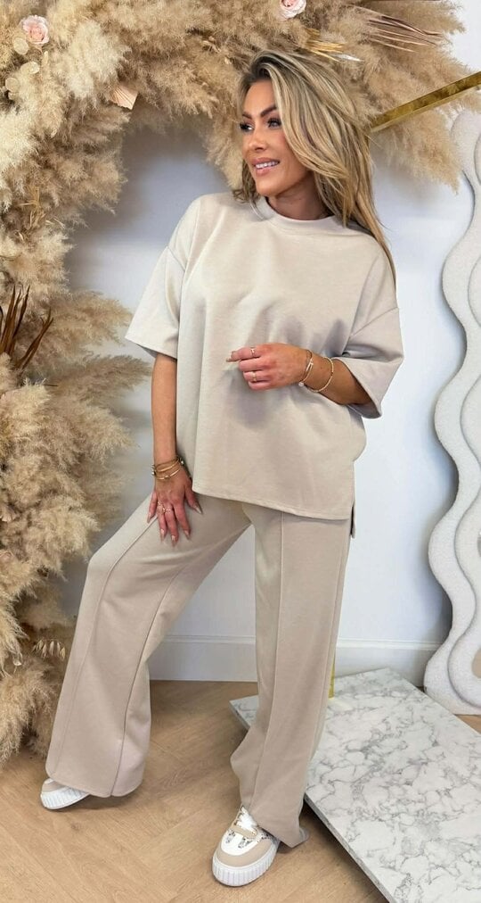 LUCA SPLIT 2 PIECE SET BEIGE