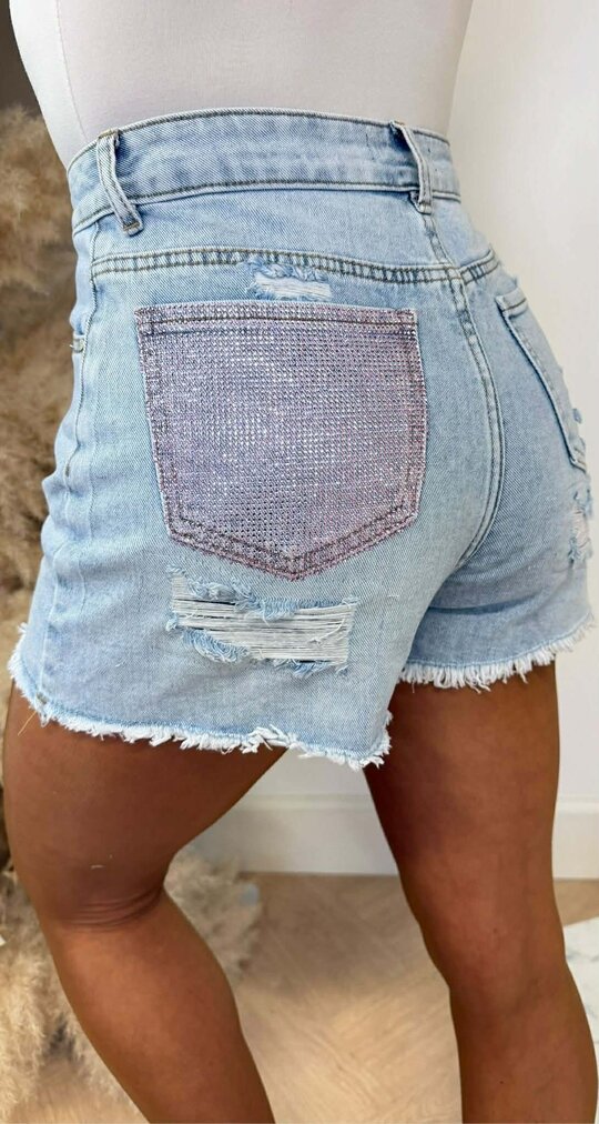 BESTSELLER PINK POCKET SHORT 1552 BLUE/PINK