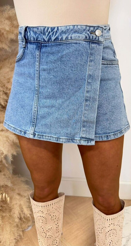 DENIM STRETCH SKORT 0082-1 DENIMBLUE