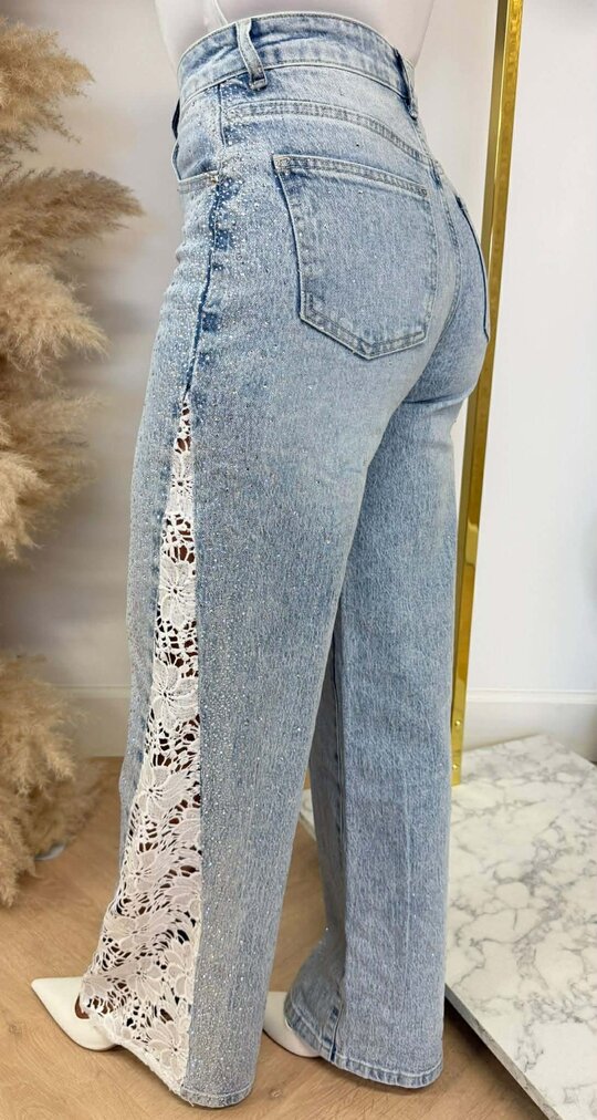GLITZ LACE JEANS 1056 DENIMBLUE