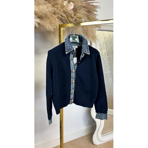 BELLE KRAAG VESTJE 1169 NAVY