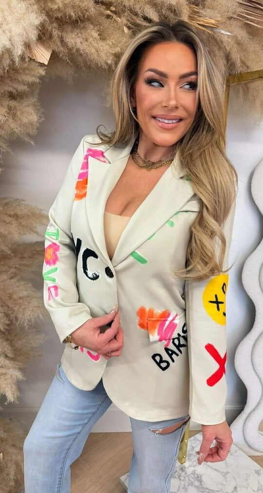 GRAFFI SMILE BLAZER BEIGE