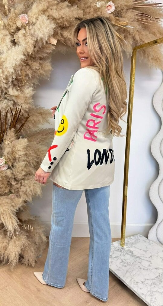 GRAFFI SMILE BLAZER BEIGE